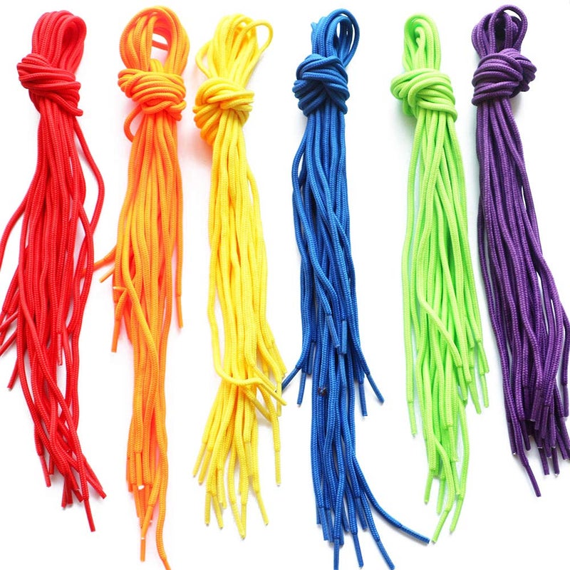 LGEGE 60 Pcs Colored Threading for Beading  Threading Lace Beading Cords Beading String(6 Colors) - Image 1